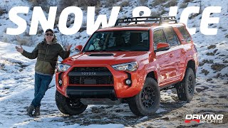 2023 Toyota 4Runner TRD PRO Snow and Ice OffRoad Test [upl. by Aremihc]