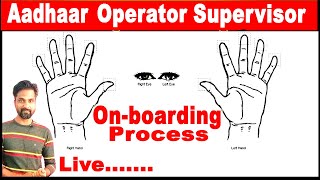 Aadhaar Onboarding Process in Hindi  UIDAI Operator Supervisor 2023 [upl. by Ayotl]