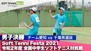 Soft Tennis Festa 2021 全国中学生ソフトテニス対抗戦男子決勝 [upl. by Tallbott]