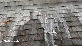 Soft Wash Roof Cleaning How to wash your roof Shingles safely Best Roof Wash Method [upl. by Elberfeld]