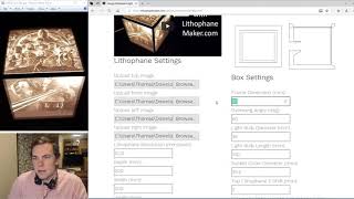 3D printable lithophane light box from pictures to stl detailed walk through [upl. by Lohse]
