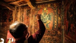 Rare Look into a 12thCentury Tibetan Buddhist Cave Temple  Guru Lakhang  Ladakh India [upl. by Elak564]