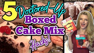 5 MindBlowing BOX CAKE MIX RECIPES you MUST TRY  DoctoredUp Box Cake Mix Recipes Ep 6 [upl. by Goldsmith]