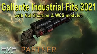 Eve Online  Gallente Hauling Ship Fits after WCSNullification Update 2021  Raven Skin Giveaway [upl. by Trin699]