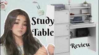 Flipkart Study Table Review  Wooden study table [upl. by Sewoll]