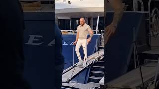 Conor McGregor was seen leaving his yacht in Puerto Banus to meet fans mcgregor fans puertobanùs [upl. by Nahsed]