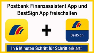 Postbank Finanzassistent App und BesSign App mit Aktivierungscode freischalten bzw aktivieren [upl. by Horick]