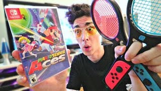 ULTIMATE Mario Tennis Aces Unboxing ON LAUNCH [upl. by Imoen]