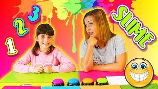 UN DOS TRES SLIME  1 2 3 Slime  Slime Challenge [upl. by Nirag]