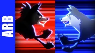 Insanity Wolf vs Courage Wolf  ANIMEME RAP BATTLES [upl. by Giselbert]