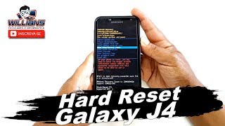 Hard Reset Samsung Galaxy J4 SMJ400 J400m J400f como formatar Restaurar [upl. by Nerual]