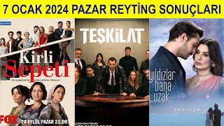 7 OCAK 2024 PAZAR REYTİNG SONUÇLARI [upl. by Jezabelle]