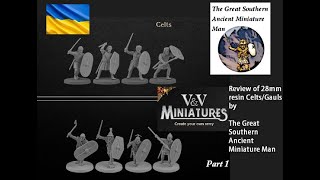 V and V Celts Gauls 28mm superb ancient resin miniatures [upl. by Charita]