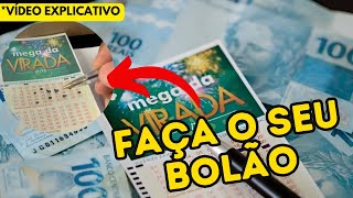 Como fazer o BOLÃO da MEGA DA VIRADA [upl. by Lyrej336]