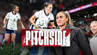 Lionesses Fightback v Germany amp Wembley Honours Legend Steph Houghton  Pitchside [upl. by Eisor]