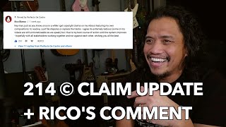 214 Copyright Claim UPDATE  Ricos Comment [upl. by Aserat93]