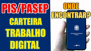 Como saber o PIS da Carteira de Trabalho Digital  Passo a Passo [upl. by Ethelyn823]