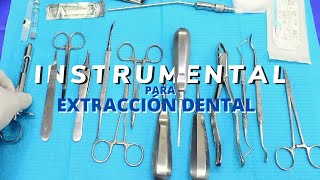 Instrumental básico para extracción dental [upl. by Petronella200]