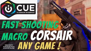 Corsair iCUE  Fast Shooting  Rapidfire Macro [upl. by Elletnahs]