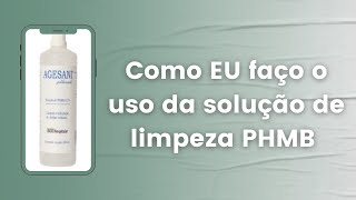 Uso da solução de limpeza com PHMB e aplicação do Stratamed [upl. by Rothenberg]