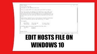 How to Edit Hosts File on Windows 10 Solved [upl. by Ahsatsan575]