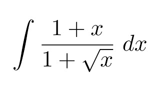 Integral of 1x1sqrtx substitution [upl. by Nork509]