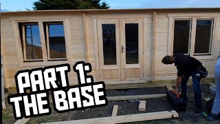 How To Build a Base for a Log Cabin  Portland Cabin Build [upl. by Nye935]