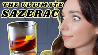 HOW TO MAKE THE BEST SAZERAC COCKTAIL  New Orleans Rye Whiskey Classic Cocktails  Ciara O Doherty [upl. by Dahs]