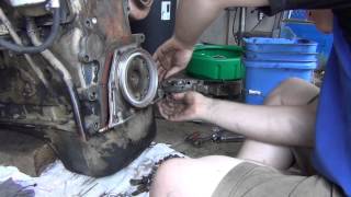 Cummins 4BT Rear Main Seal Replacement [upl. by Arne291]