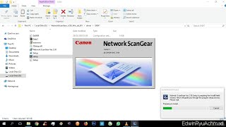 NetworkScanGear  Canon iR  install and setting  Windows 10 [upl. by Pack]