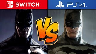 Batman Arkham Trilogy Graphics Comparison Switch vs Everything Else [upl. by Kliman610]