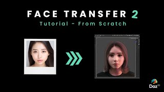 Face Transfer 2 Tutorial – Create a 3D Model Based on a Photo From Scratch [upl. by Noseyt]