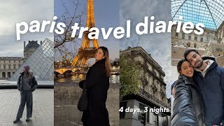 PARIS VLOG  4 day couples trip  exploring cafés sightseeing louvre amp yummy restaurants [upl. by Leatrice]