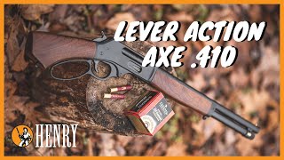 First Shots with the Henry Lever Action Axe 410 [upl. by Eitsirhc]