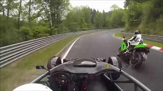 ARIEL ATOM ON THE NURBURGRING VS CORVETTE Z06 600HP [upl. by Herald]