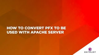 How to Convert PFX to be Used with Apache Server [upl. by Erdnaxela]