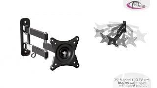 tectake  TV arm bracket wall mount with swivel and tilt [upl. by Chappell]