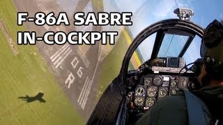 F86A Sabre Incockpit [upl. by Niro172]