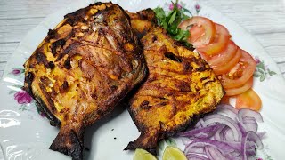 Tandoori Pomfret Recipe  The Best Tandoori Pomfret In OTG  How To Make Tandoori Fish at home [upl. by Bonn]