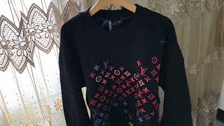 Review Louis Vuitton Embroidered Cotton Sweatshirt from BOOTSFY [upl. by Nodnarbal]