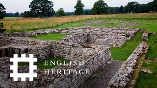 Postcard from Chesters Roman Fort and Museum Hadrians Wall  England Drone Footage [upl. by Idola]