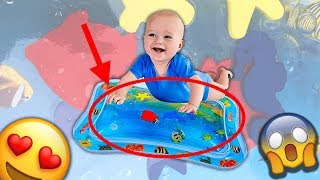 BABY PAD™  INFLATABLE BABY WATER MAT  PERFECT TUMMY TIME ACTIVITY [upl. by Poore408]