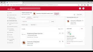How to Access and Navigate a Virtual Career Fair on Careers4Terps [upl. by Ahsiket]