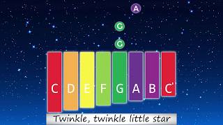 Twinkle Twinkle Little Star  XYLOPHONE amp GLOCKENSPIEL [upl. by Christabelle]