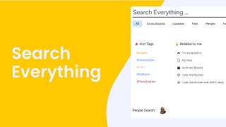 Search Everything  mondaycom quick tips [upl. by Enylorac274]