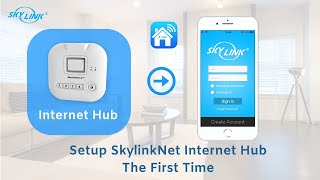 Setup SkylinkNet Hub Model HU100 The First Time  Initialize New Hub [upl. by Aihsrop998]