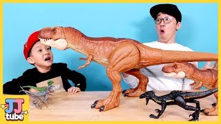 공룡 상황극 모아보기 티라노 알 쥬라기 월드 뼈다귀 공룡이 살아났어요 Jurassic Dinosaurs Nursery Rhymes for kids제이제이 튜브JJ tube [upl. by Meneau410]