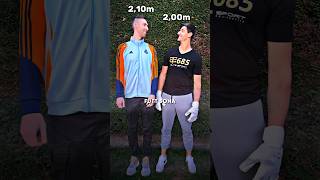 Finally we found someone taller than Courtois 😂😂 football courtois goalkeeper viral foryou fyp [upl. by Cormack364]