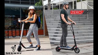 Comparison of Segway ES2 vs ZERO 8 EScooters [upl. by Asiilanna603]