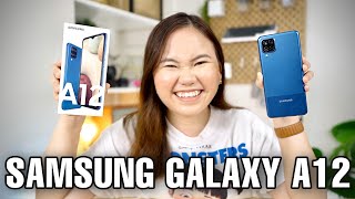 SAMSUNG GALAXY A12 REVIEW THE ULTIMATE BUDGET PHONE [upl. by Ynaffit]